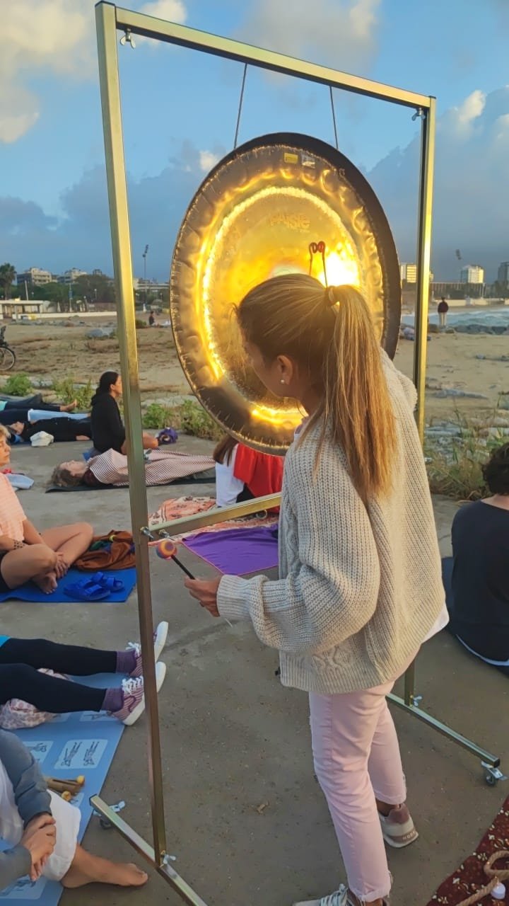 Outdoor session with participants